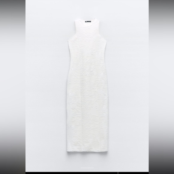 Zara fitted jacquard dress - Picture 6 of 8